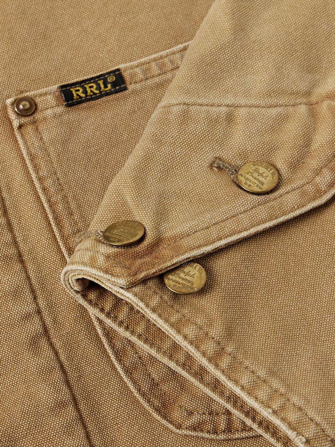 RRL - Lynn Corduroy-Trimmed Cotton-Canvas Jacket - Neutrals