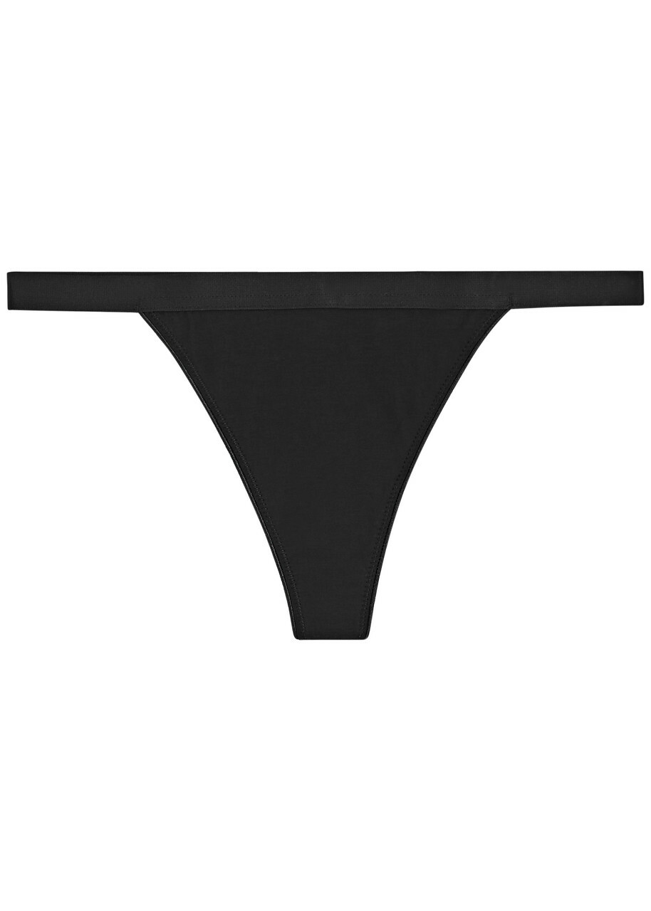 Love Stories Room Service Lace-trimmed Thong Black