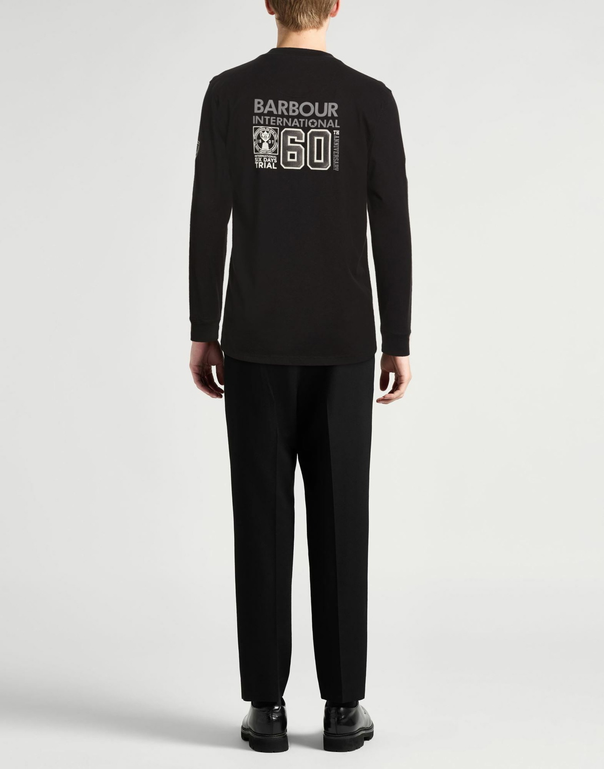 Barbour Mens T-shirt in Black