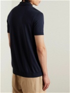 Orlebar Brown - Jarrett Cotton and Modal-Blend Jacquard Polo Shirt - Blue