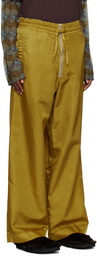 Dries Van Noten Yellow Overdyed Trousers