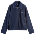 Nahmias Men's Tech Twill Bomber Jacket in Navy