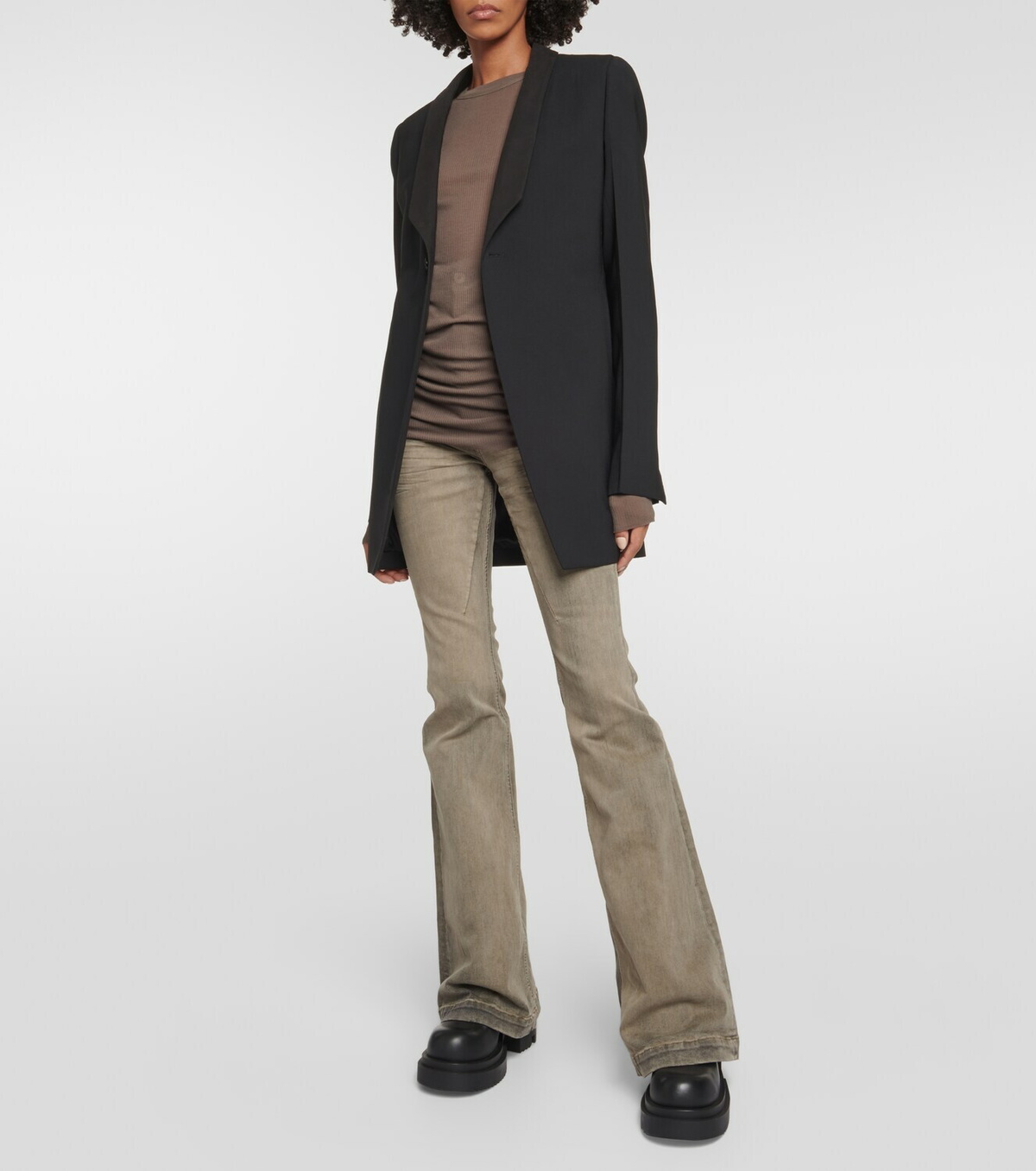Rick Owens Bolan high-rise bootcut jeans Rick Owens