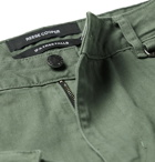 Reese Cooper® - Herringbone Cotton-Twill Cargo Trousers - Green