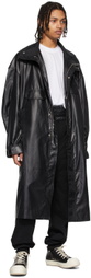 JERIH Black Linen Boxing Lounge Pants