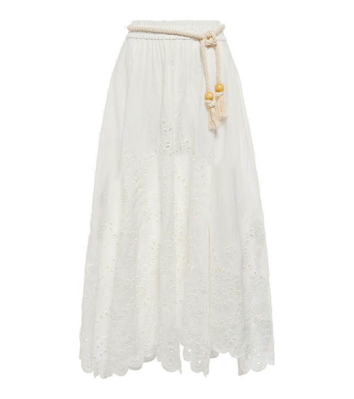 Photo: Zimmermann - Clover broderie anglaise linen skirt