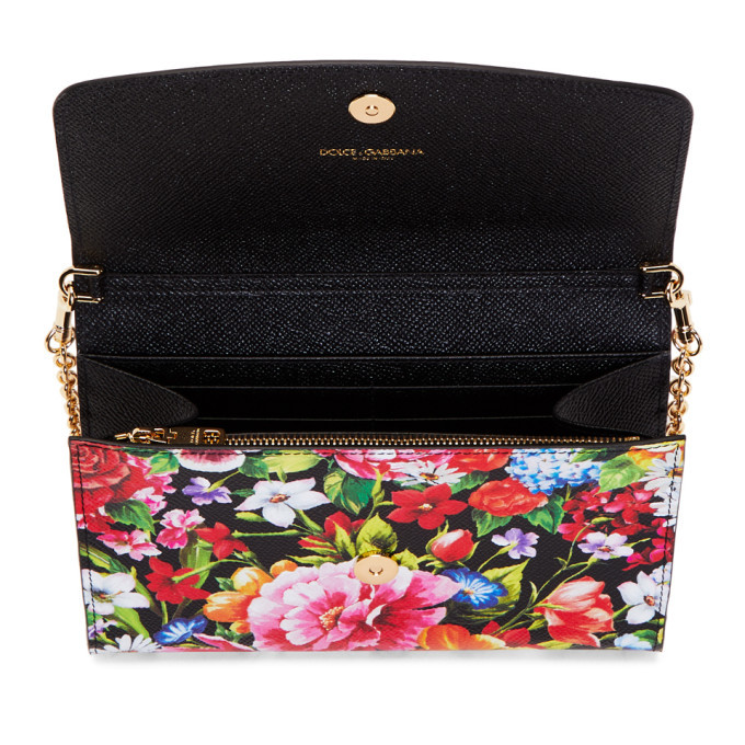 Clutches Dolce & Gabbana - Floral print Dauphine wallet bag -  BI1028AI922HAH41