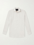 Favourbrook - Bridford Cutaway-Collar Linen Shirt - Gray