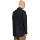 Simone Rocha Black Lace Up Hem Easy Shirt