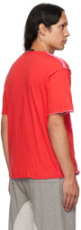 Edward Cuming SSENSE Exclusive Red & Pink Circle Window T-Shirt