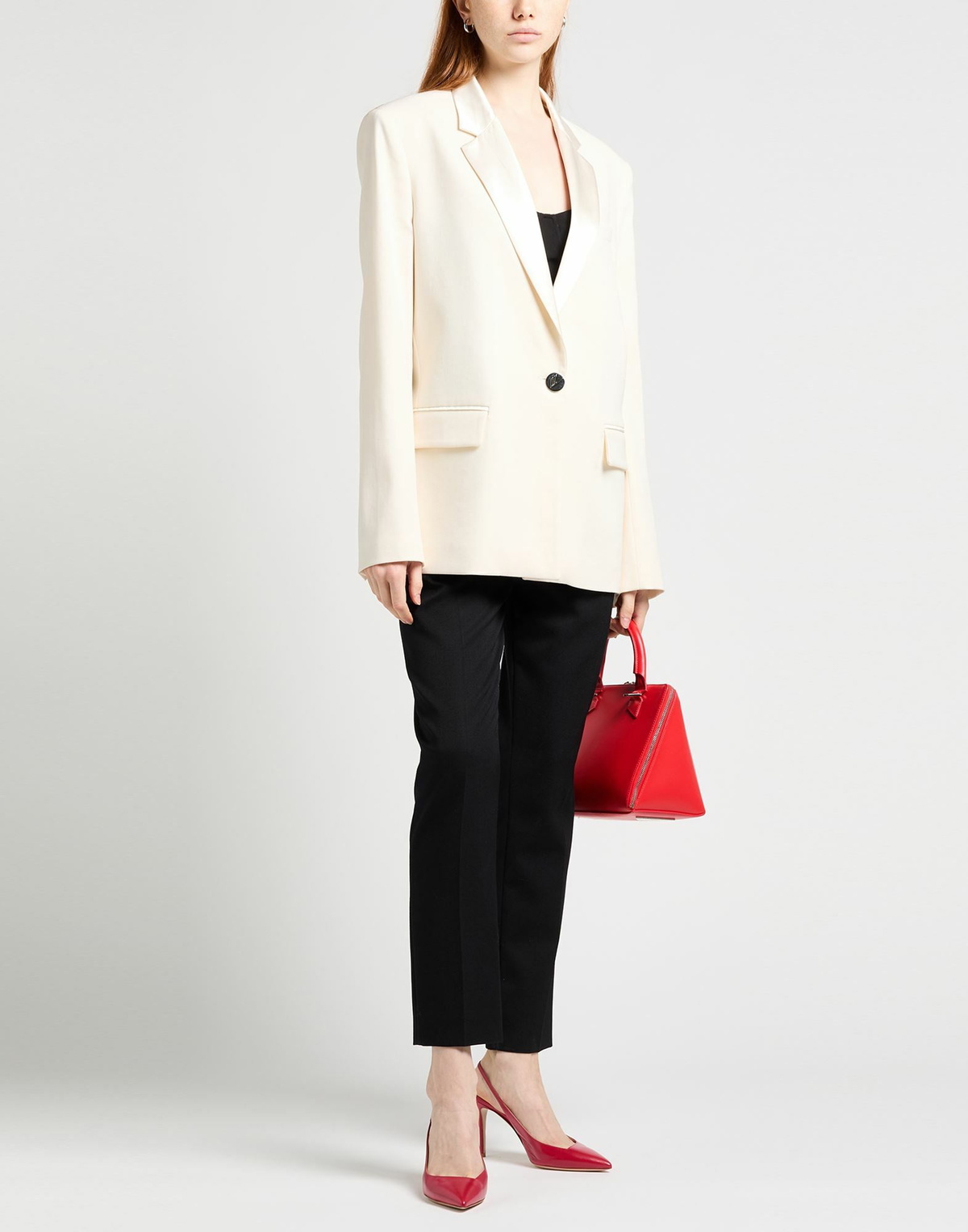 The Attico Womens Blazer Ivory