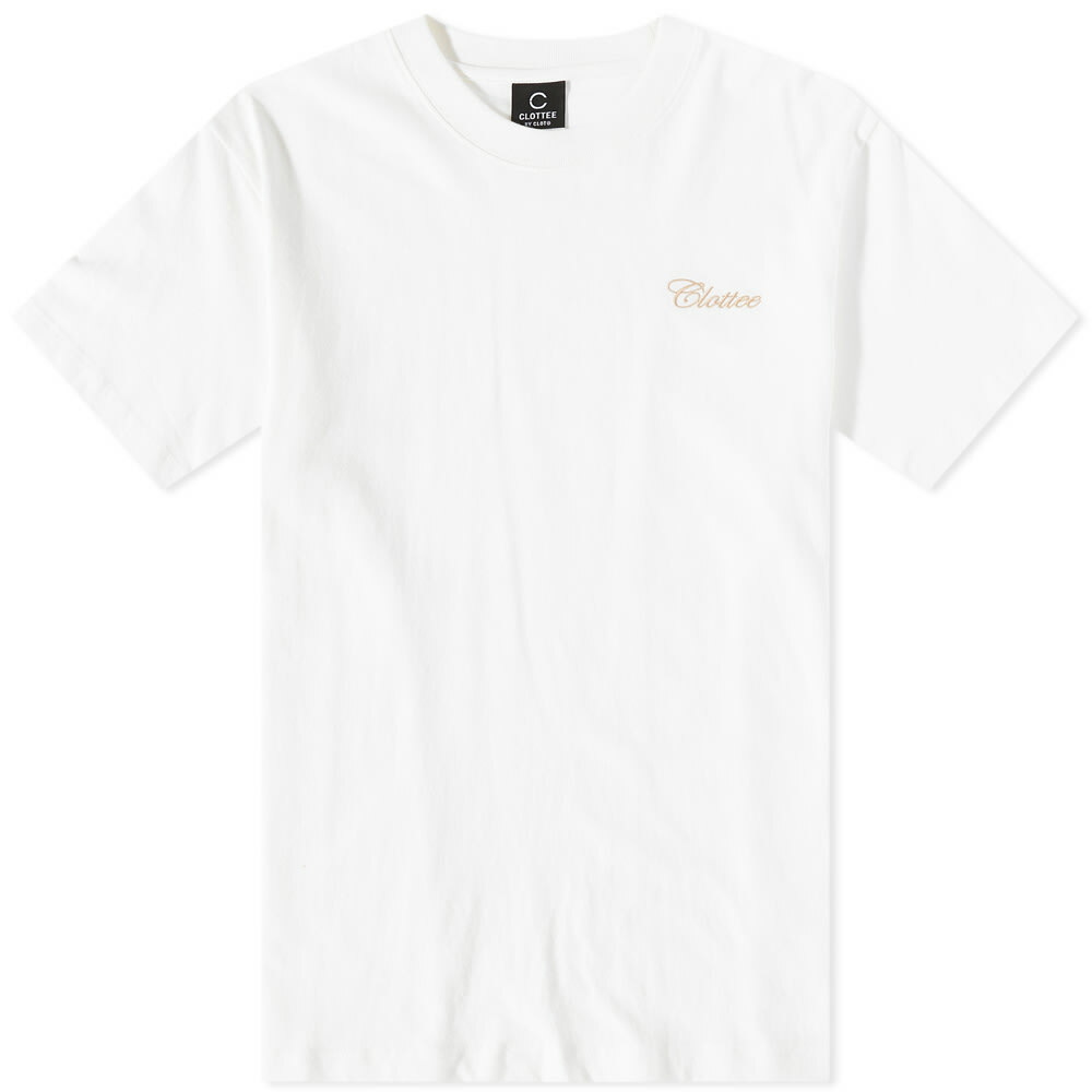 Photo: CLOTT-Shirt By CLOT Script Logo T-Shirt in White