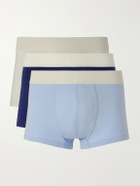 AMI PARIS - Three-Pack Stretch-Cotton Boxer Briefs - Multi