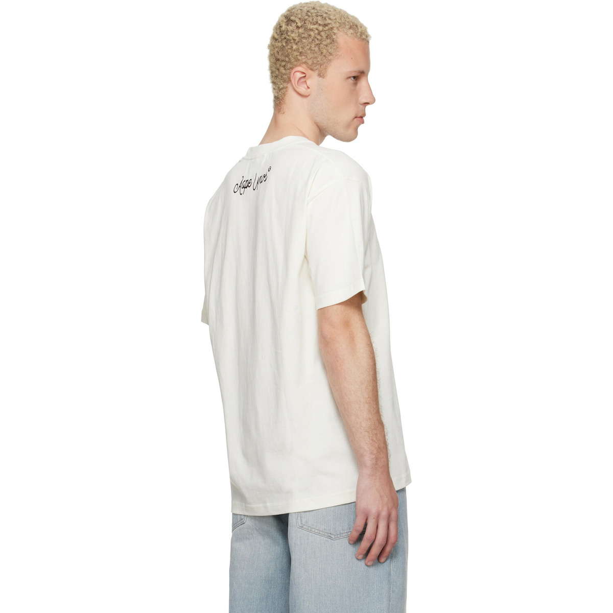 AAPE by A Bathing Ape Off-White Graphic 'AAPE' T-shirt