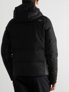 Kjus - Arctic Luxe Panelled Quilted Merino Wool-Blend Hooded Down Ski Jacket - Black