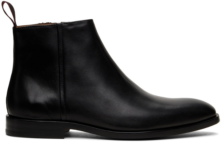 Photo: PS by Paul Smith Leather Alan Zip-Up Boots
