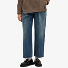 Undercover Women's Pleat Front Denim Trouser in Blue