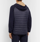 Brunello Cucinelli - Quilted Nylon and Jersey Thermore Ecodown Hooded Jacket - Blue