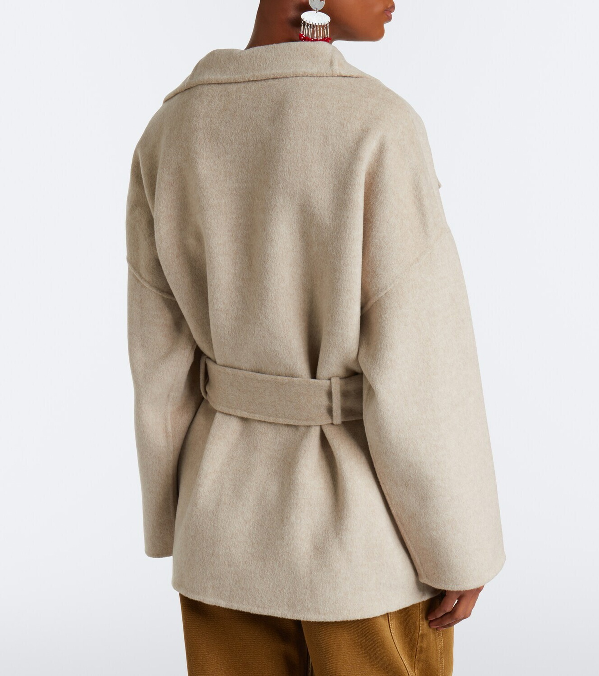 Isabel Marant Ceaton wool and cashmere wrap coat