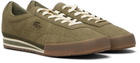 Lacoste Khaki Aura Leather Sneakers