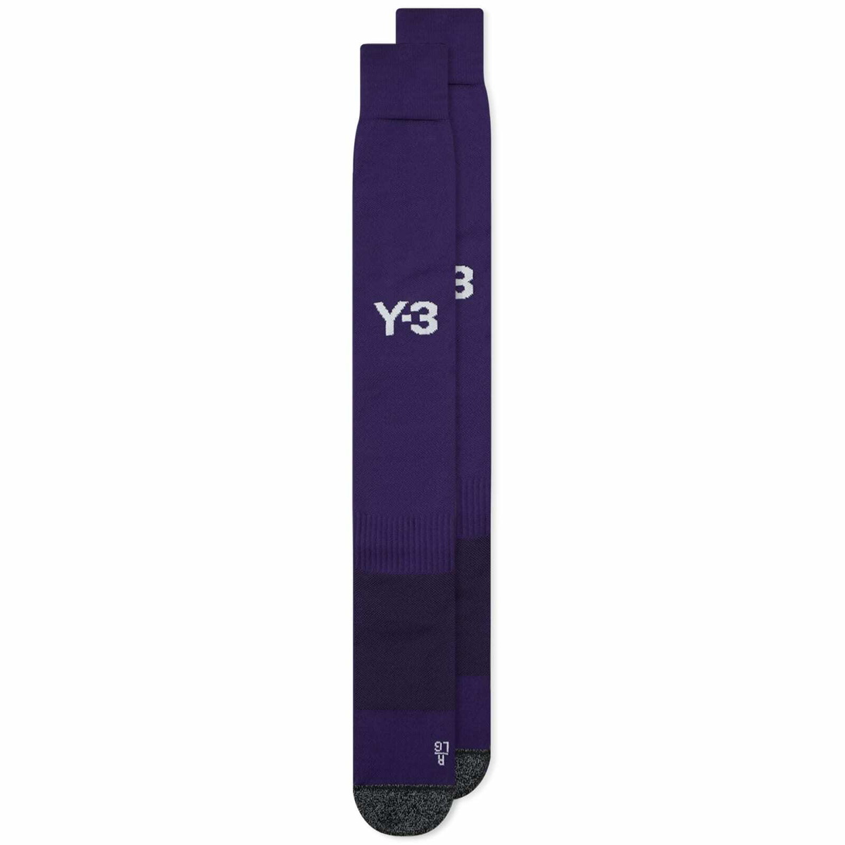 Y-3 Men's X Real Madrid 4Th Jersey Socks in Dark Purple
