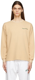 Museum of Peace & Quiet Beige Wordmark Thermal T-Shirt