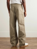 Valentino Garavani - Straight-Leg Cotton-Canvas Cargo Trousers - Neutrals