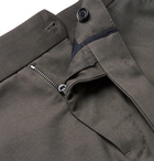 Berluti - Slim-Fit Cotton-Twill Trousers - Men - Dark green