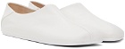 MM6 Maison Margiela White Ballet Shoe Slip-On Loafers