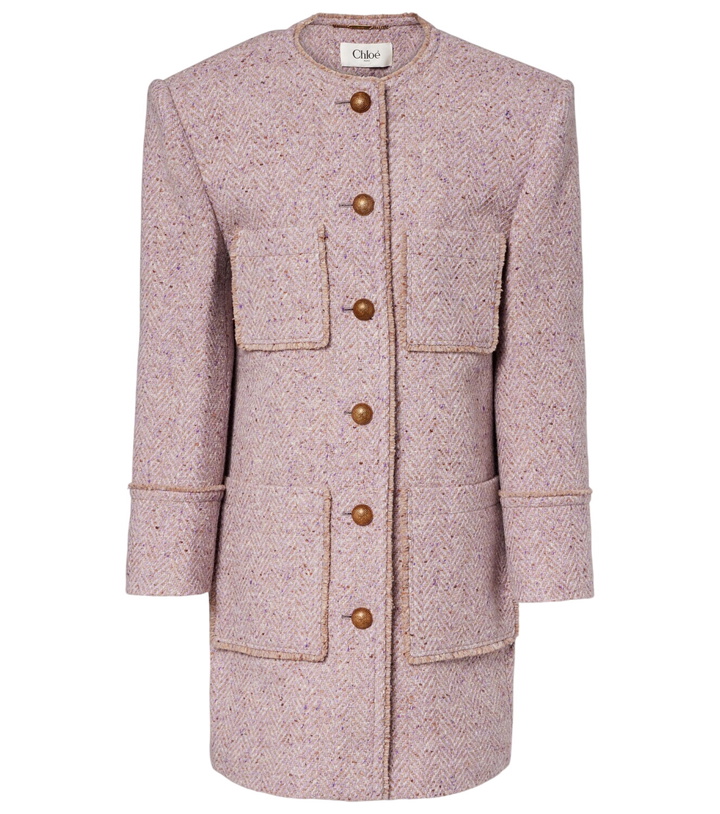 Photo: Chloé Wool-blend tweed coat