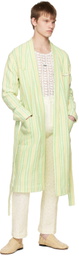 young n sang Yellow Stripe Robe