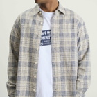 Café Mountain Men's Heritage Shirt in Ecru Slub Check