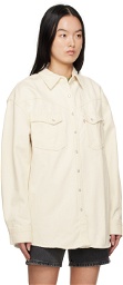Levi's Off-White Relaxed-Fit Denim Shirt
