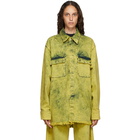 Marques Almeida Yellow Denim Over Shirt Jacket