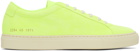Common Projects Yellow Nubuck Achilles Low Sneakers