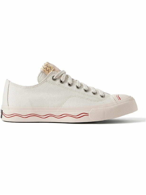 Photo: Visvim - Seeger Leather and Rubber-Trimmed Canvas Sneakers - White