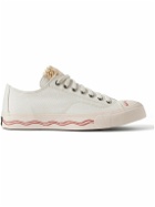 Visvim - Seeger Leather and Rubber-Trimmed Canvas Sneakers - White