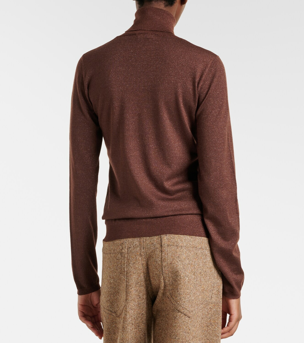 Brunello Cucinelli Cashmere and silk-blend turtleneck sweater
