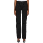 Lourdes Black Multi Pocket Jeans