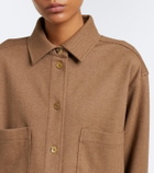 Max Mara Camel hair and wool-blend shirt
