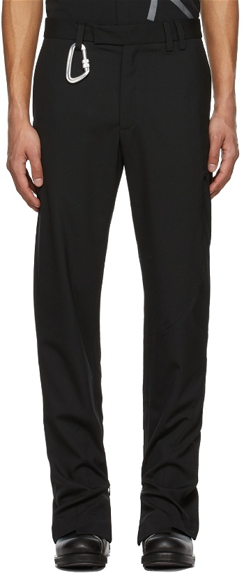 Photo: HELIOT EMIL Black Polyester Trousers