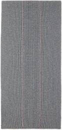 Moncler Gray Tricolor Scarf