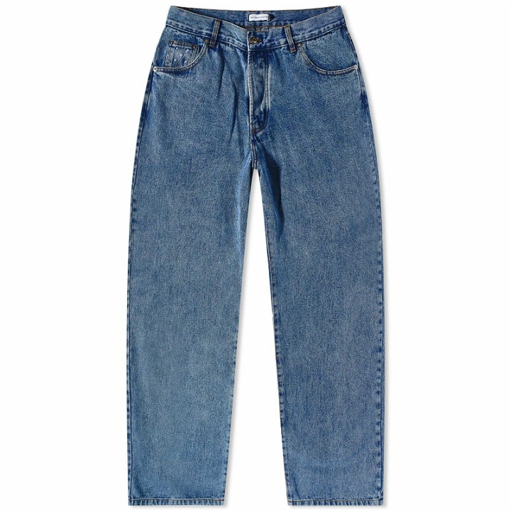 Photo: Pop Trading Company Men's NOS Drs Denim Pant in Stonewashed