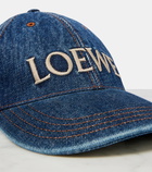 Loewe Paula's Ibiza logo denim baseball cap