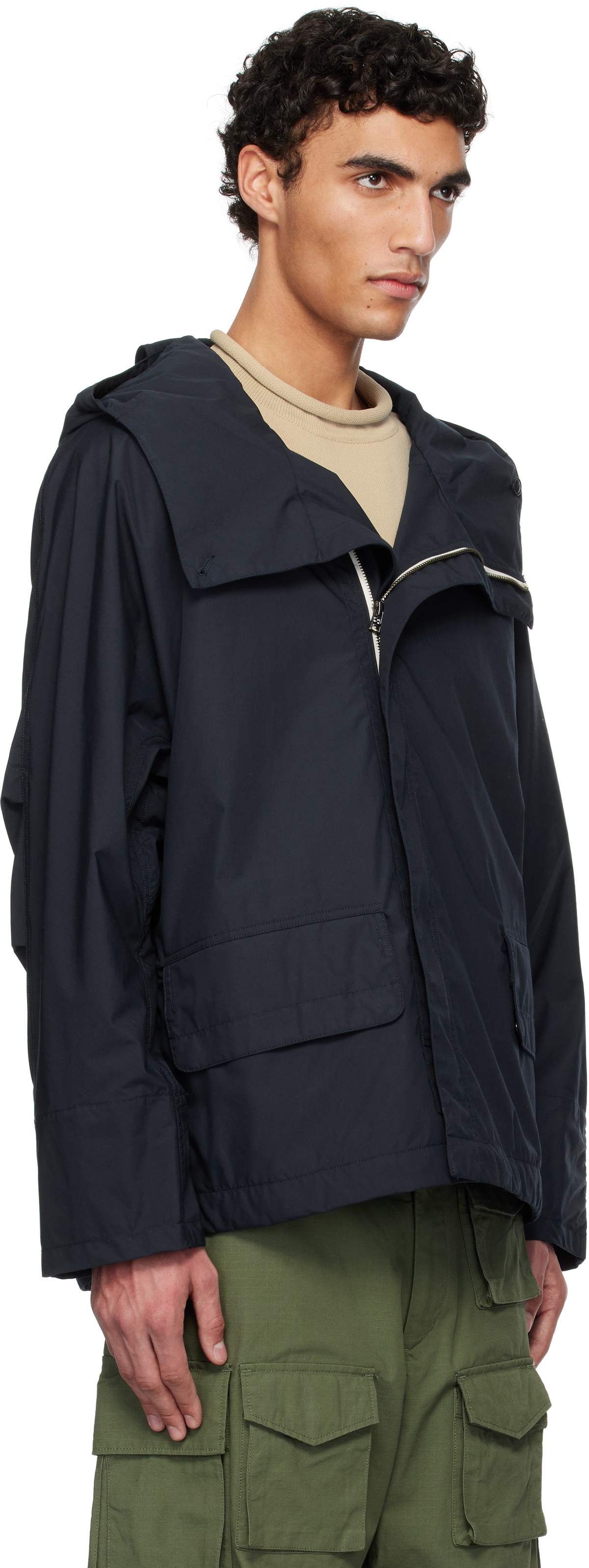 ジャケット・アウター nanamica Hooded Deck Jacket nanamica Navy Hooded Deck Jacket Nanamica