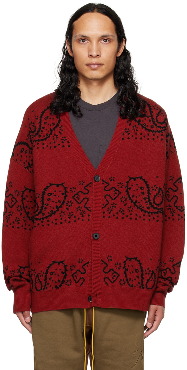 RHUDE ルード　 BANDANA KNIT CARDGAN Rhude BANDANA KNIT CARDIGAN | REVERSIBLE
