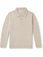 SSAM - Brushed Cashmere Polo Shirt - Neutrals