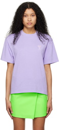 AMI Alexandre Mattiussi Purple Ami de Cœur T-Shirt