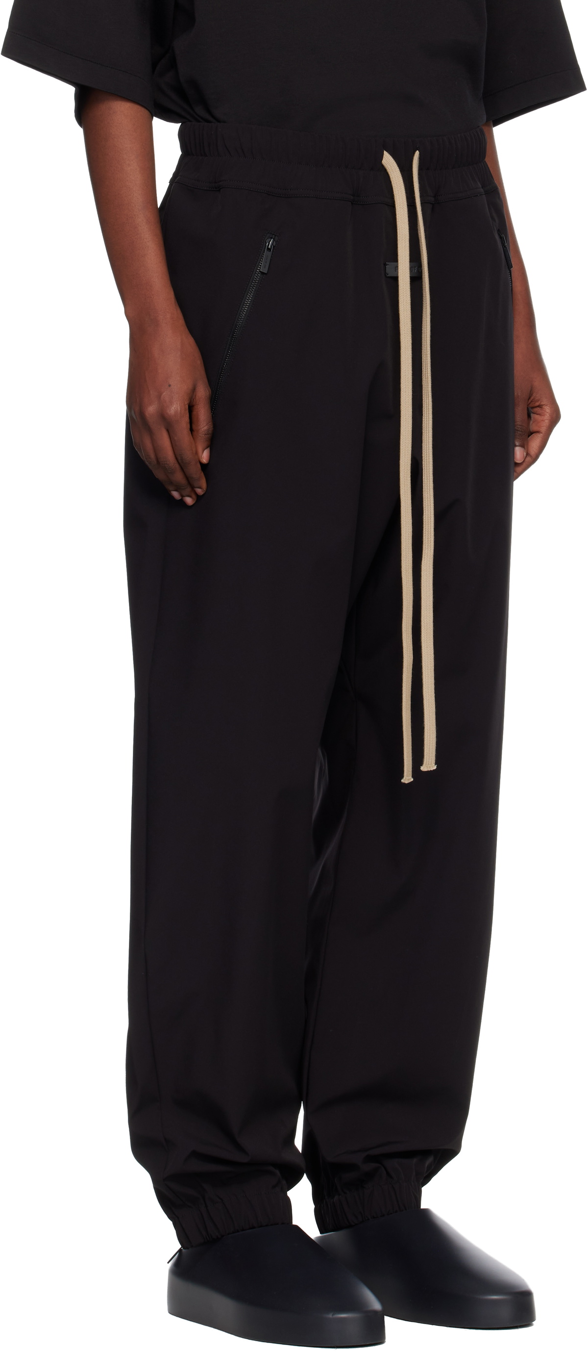 Fear of God Black Nylon Track Pants