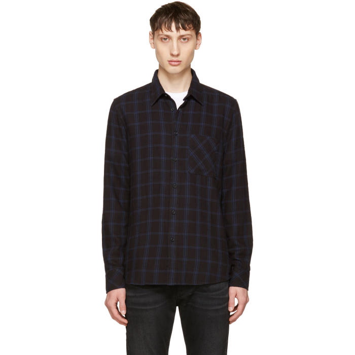 Photo: Nudie Jeans Indigo Sten Window Check Shirt